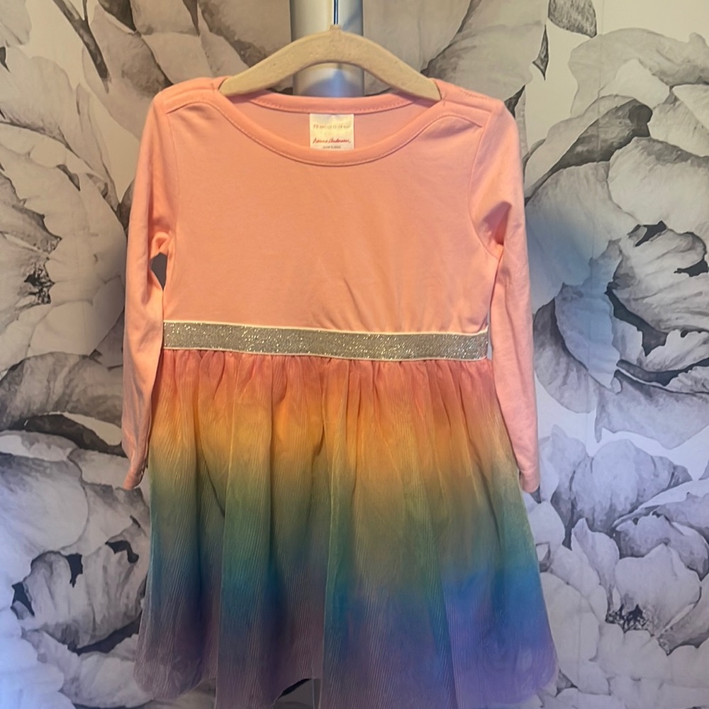 Hanna Anderson rainbow tulle dress